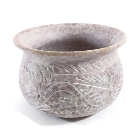 Soapstone Decorative Smudging Bowl Pot Incense Resin Burner India Handmade