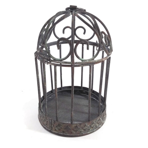 Vintage Rustic Metal Classic Decorative Bird House Cage 5.5"
