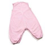PETIT BATEAU Baby Girl 12 Months/74 CM Jumpsuit One Piece Pink & White