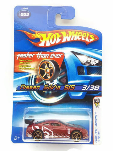 Hot wheels 2006 First Edition : Nissan SilVia 515 -  3 Of 38. Red