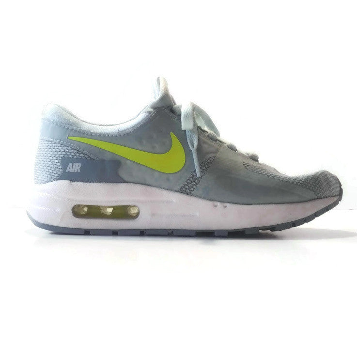 Kids NIKE Air Max Sport Sneakers Boys Girls Athletics Shoes Blue Volt Yellow 4.5
