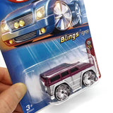 Hot Wheels 2005 First Editions, Mercedes-Benz G500, Blings 4/10 #034, Gray/Purpl