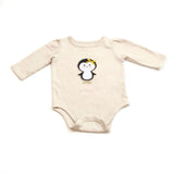 garanimals Baby Girl 0-3 Months OutFit Bodysuit Long Sleeves One Piece Penguin