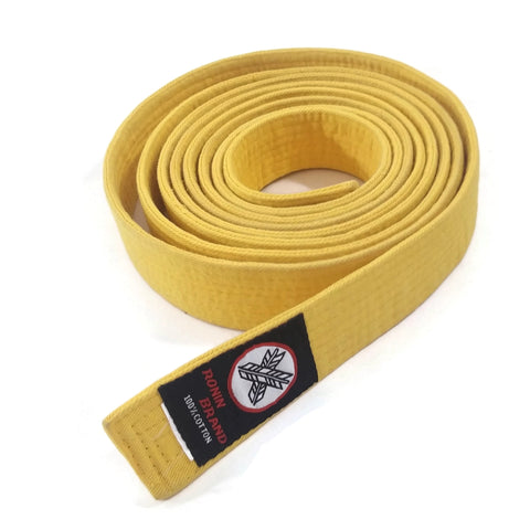 Ronin Brand Yellow Martial Arts Belt Karate Belt