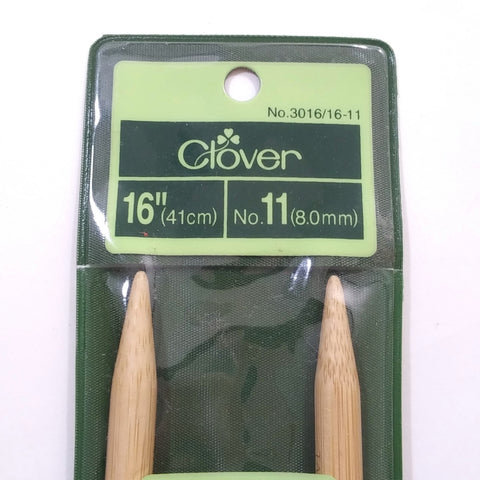 16" Circular Clover Takumi  Knitting Needle No.11 Bamboo Premium Japan