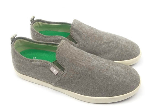 Men's Comfort Casual Sneakers Boat Shoes Sanuk Range TX Slip On Light Gray 10.5M