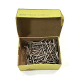 Rare Vintage Scovill Brass 100 T-Pins NO.24 1.5" Long Needles Sewing Crafts Collectible