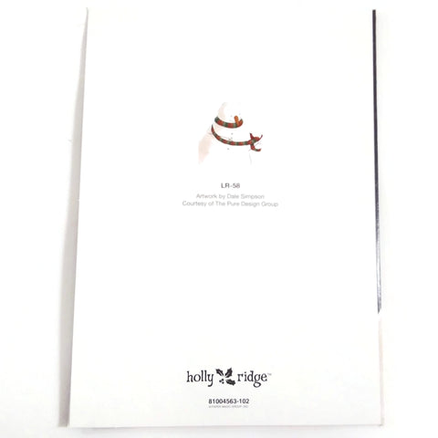 Snow Man in the Snow W/ Red Bird Christmas Season's Greetings Card