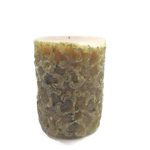 Fitz And Floyd “Seasons” Scented Candle Gold 4"
