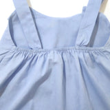 Baby Girl Summer Top Infant Girls Sleeveless Summer Dress Shirt Light Blue 4M
