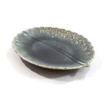 Kotobuki Ceramic Green Leaf Tray Dip Dish Bowl