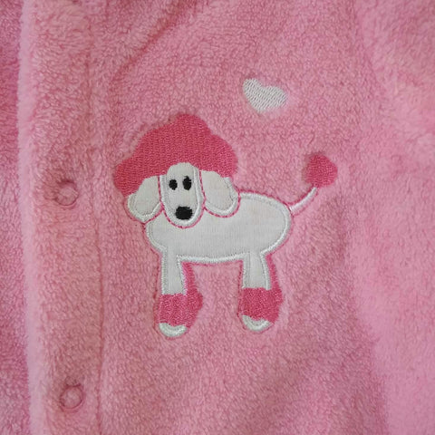 Baby Girl Sleepwear, 6/9 Months, One Piece, Sweet & Soft, Pink-   New