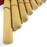 Andean Indian Bamboo Pan Pipes Flute 7 small Pipes W 2.5" x L 4" Handmade - NEW