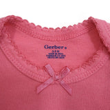 Gerber Baby Girls 0-3 Months OutFit Bodysuit Short One Piece Pink