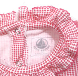 PETIT BATEAU Baby Girl 12 Months / 86 CM  OutFit Bodysuit Short One Piece Pink &