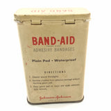 Rare Antique Vintage Band Aid Tin Metal Box Adhesive Bandages Johnson & Johnson
