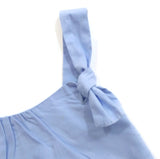 Baby Girl Summer Top Infant Girls Sleeveless Summer Dress Shirt Light Blue 4M