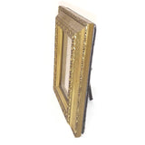 Antique Decorative Ornamented Picture Goldtone Photo Frame Table Top 3.25 x 4.25