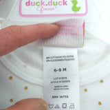 Baby Girl Duck.Duck Goose 6-9M Black/White/Gold  "Give me Sparkle" Outfit
