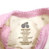 Just Born Organic Cotton Baby Girl Golden Hearts OutFit Bodysuit Short One Piece