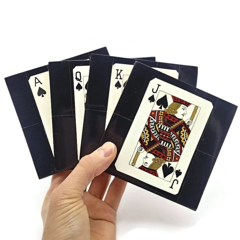 Drink Coaster Playing Cards Ace King Queen and Jack Spades Vintage