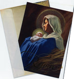 Virgin Marry Holding Baby Jesus Greeting Card "God is With Us" Matthew 1:23