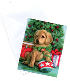 Christmas Dog Mary Christmas Holiday Seasons Greeting Card Dogs lovers
