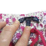 Lili Gaufrette Girls Pink Floral Print pants Size 4 Years New