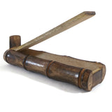 Handcrafted Bamboo Stick Incense Burner India Wooden Box W/Storage  9.5" Long