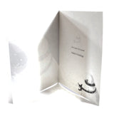 Snow Man in the Snow W/ Red Bird Christmas Season's Greetings Card