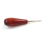 Rare Vintage Rug Hooking Hook with Wooden Handle Red Collectible