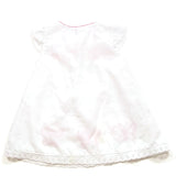 Girls White Sleeveless Dress Shirt Embroidered Toddler Summer Butterfly Top 4T