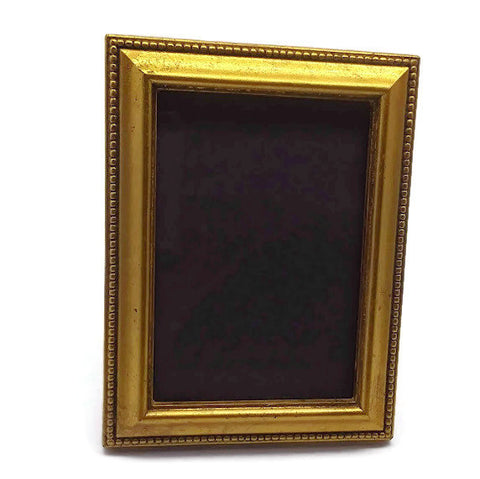 Picture Frame pic size 3.75" x 5.5” Rectangle Antique Table Top / Wall Mounting-