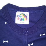 Baby Boy Sleepwear 3/6 Months One Piece Sweet & Soft Blue