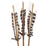 Traditional Vintage Archery Wooden Arrows with Feathers Wood Shaft Handmade