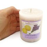 Luminessence Candle,  Lemon & Lavender Scented 6.9 oz  - NEW