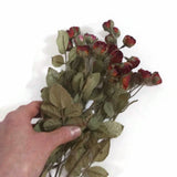 Red Roses Bouquet Artificial Flowers, 22 heads 1"