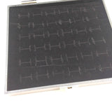 Ring Display Showcase with Velvet Insert Liner Jewelry Organizer 36 Slots Black