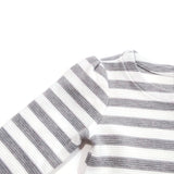 Baby Gap Sweater Dress Girl Gray/White Striped Drop Waist Long Sleeve Skirt 12M