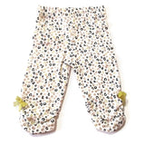 Baby Girl Long Sleeves Outfit 7 Pc. Tight-Fit Footie White & Sparkling Gold 3-6M