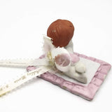Vintage Precious Moments Figurine "Happy Christening Ashley Marls 3-21-1992"