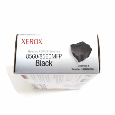 Genuine Xerox 108R00726 8560/8560MFP Black Solid Ink Sticks, Pack Of 3