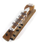 India Handicraft Eastern Miniature Musical Instrument Wooden Sitar 6.5" Vintage
