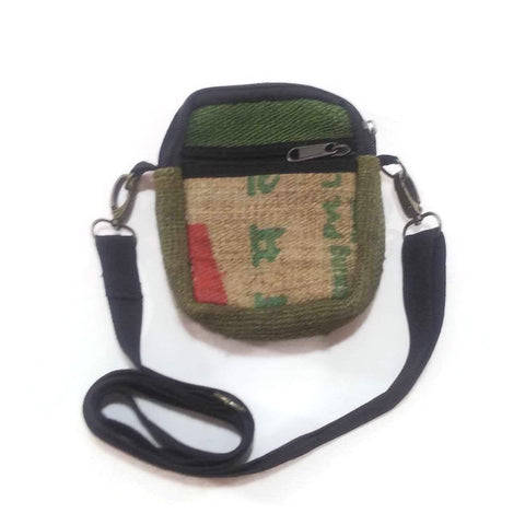 Jute Bag Boho Hippie Shoulder Crossbody Hand Purse Waist-Belt Pouch Adj. Strap