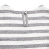 Baby Gap Sweater Dress Girl Gray/White Striped Drop Waist Long Sleeve Skirt 12M