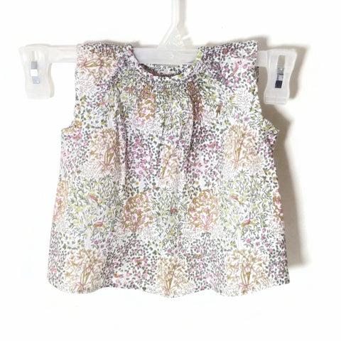 Bonpoin Baby Girl Sleeveless Summer Dress Top Toddler T Pastel Floral Print 18M
