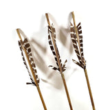 Traditional Vintage Archery Wooden Arrows with Feathers Wood Shaft Handmade