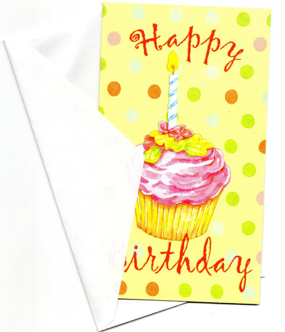 Happy 1st Birthday Cup Cake Greeting Card