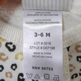 Baby Girl Long Sleeves Outfit 7 Pc. Tight-Fit Footie White & Sparkling Gold 3-6M