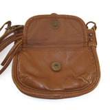 Women's Purse Bag Boho Crossbody Leather Tote Shoulder Pouch Tan Brown